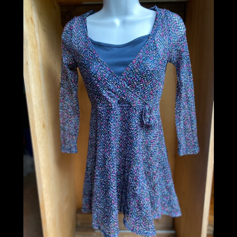 Ransom girl faux wrap dress